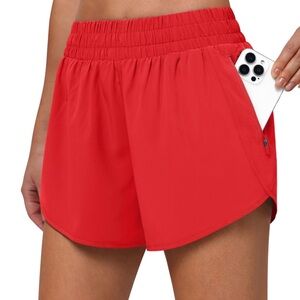 [🟡 Bundle 10 items for $25] 
Women's Red Athletic Shorts
